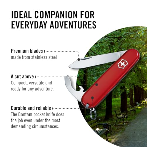 Victorinox Schweizer Taschenmesser Bantam, Multitool mit 8 Funktionen