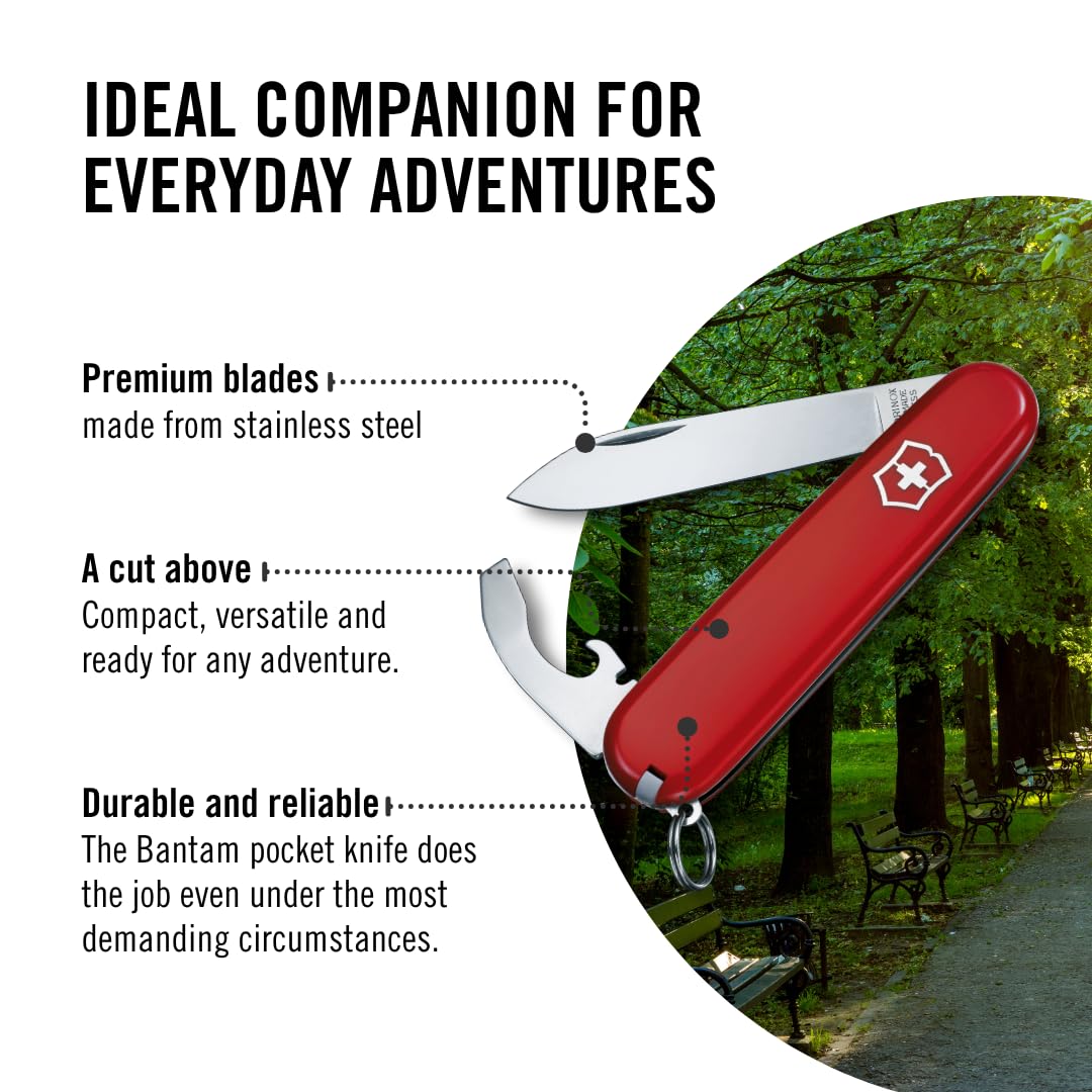 Victorinox Schweizer Taschenmesser Bantam, Multitool mit 8 Funktionen