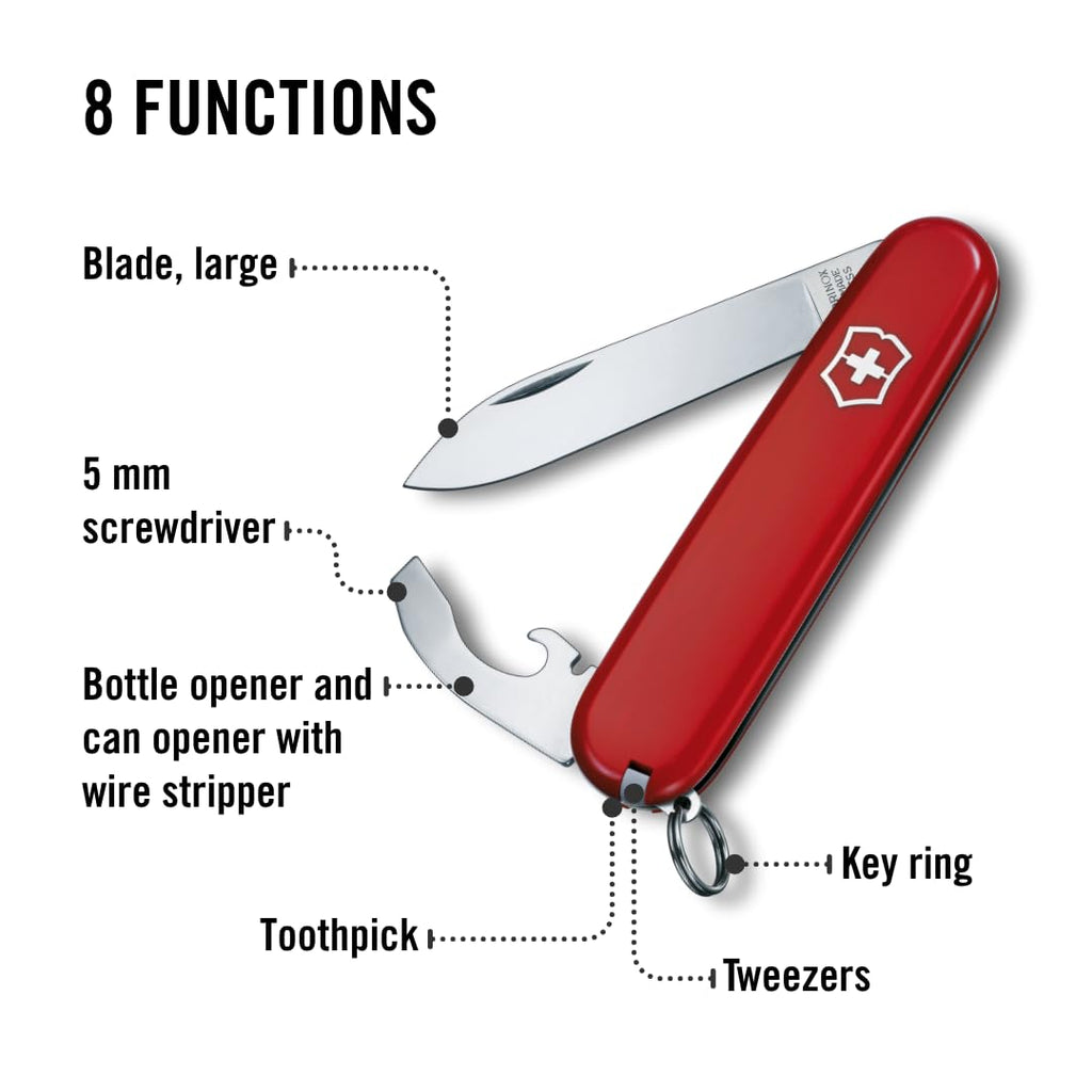Victorinox Schweizer Taschenmesser Bantam, Multitool mit 8 Funktionen