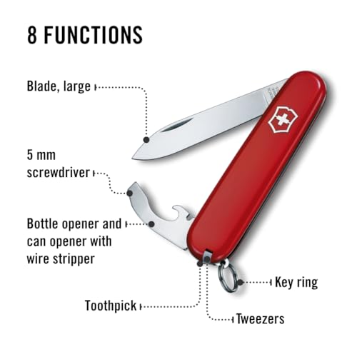Victorinox Schweizer Taschenmesser Bantam, Multitool mit 8 Funktionen
