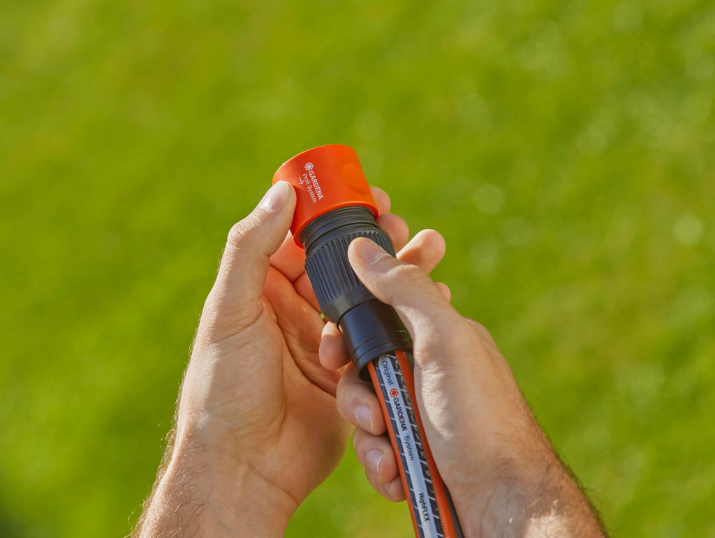 Gardena Profi-System-Schlauchstück: Schlauchanfang mit Schnellkupplung, Klemmmutter für hohe Haltkraft, geeignet für 19 mm (3/4 Zoll)-Schläuche (2817-20)