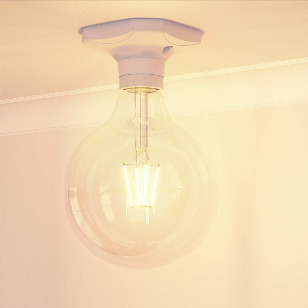ledscom.de Deckenleuchte/Lampenfassung ELEKTRA, weiß, 1x E27 max. 60W