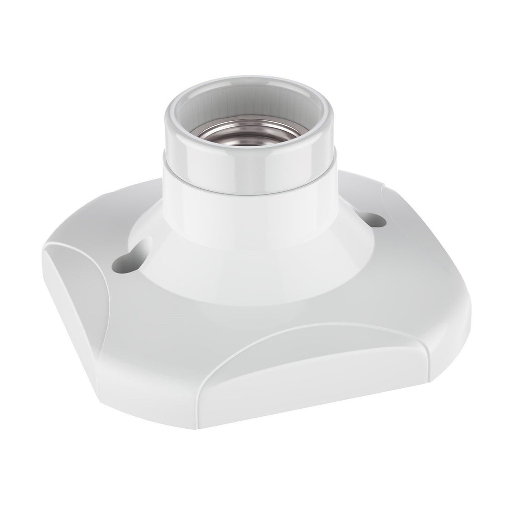 ledscom.de Deckenleuchte/Lampenfassung ELEKTRA, weiß, 1x E27 max. 60W