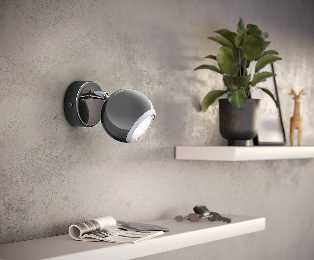 EGLO LED Wandlampe Bimeda, Wandleuchte Wandstrahler