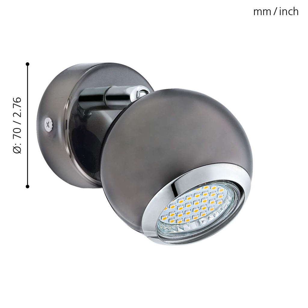 EGLO LED Wandlampe Bimeda, Wandleuchte Wandstrahler