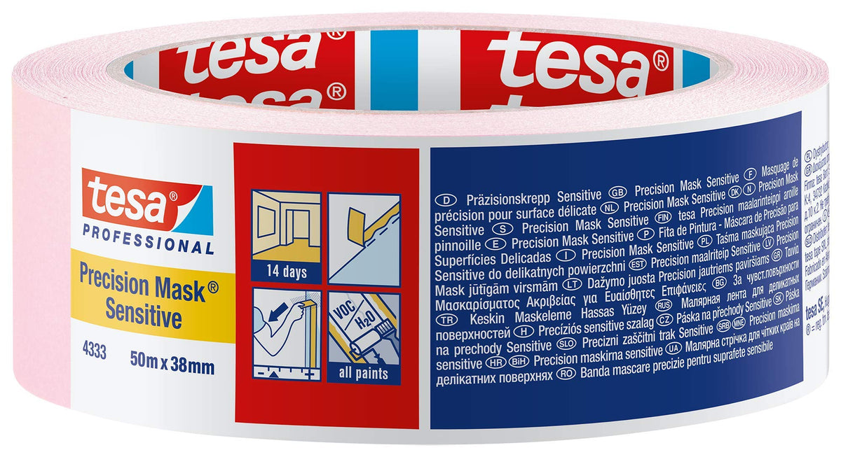 Tesa Präzisionskrepp/Abdeckband Sensitive, 50 m x 50mm