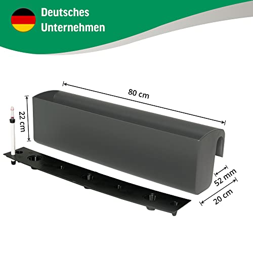 VIVANNO Balkonkasten 80 cm mit Halterung & Bewässerung BALKONA Classico
