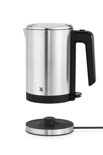WMF Küchenminis Mini Reise-Wasserkocher Edelstahl 0,8l, elektrischer Wasserkocher mit Kalkfilter, 1800 W, kleiner Teekocher, edelstahl matt
