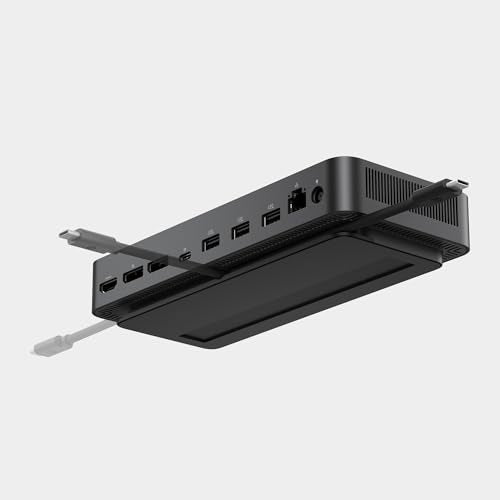 Dell Pro Dock WD25 – USB-C-Dockingstation mit 100W Ladeleistung, 4 Display-Support, 2X DP 1.4, HDMI 2.1, 6 USB-Ports, 2.5GbE Ethernet, Kompaktes Nachhaltigkeitsdesign