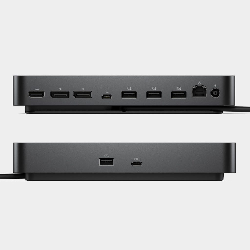 Dell Pro Dock WD25 – USB-C-Dockingstation mit 100W Ladeleistung, 4 Display-Support, 2X DP 1.4, HDMI 2.1, 6 USB-Ports, 2.5GbE Ethernet, Kompaktes Nachhaltigkeitsdesign