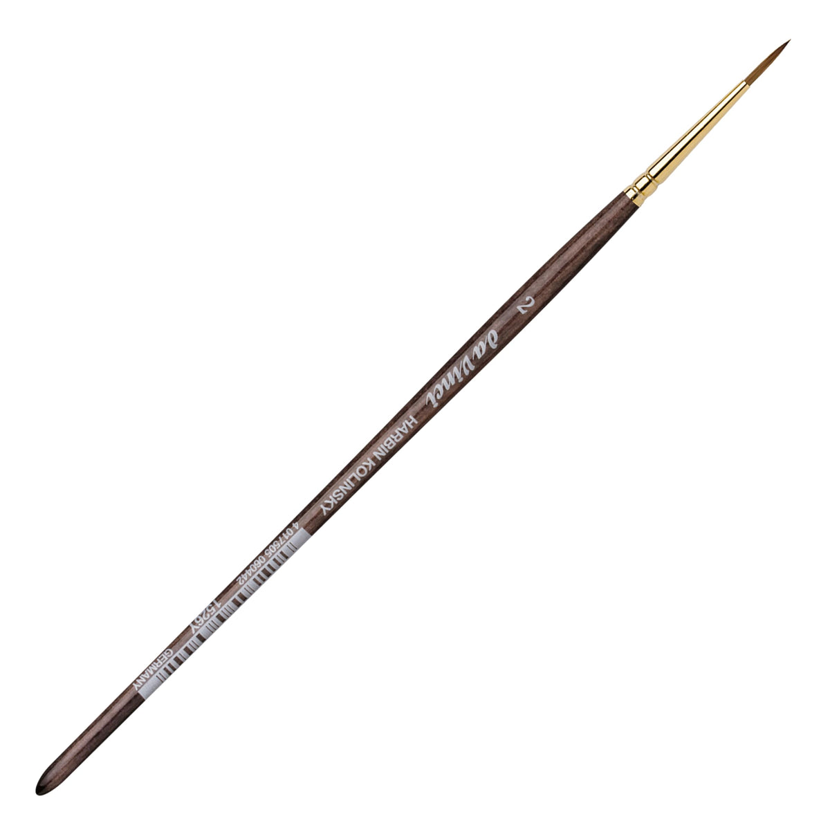 da Vinci, Harbin-KOLINSKY 1526Y, Aquarellmalerei, Rotmarderhaar, Künstlerpinsel, Öl- und Acrylmalpinsel, Gouache, Made in Germany, Rund, Größe 2