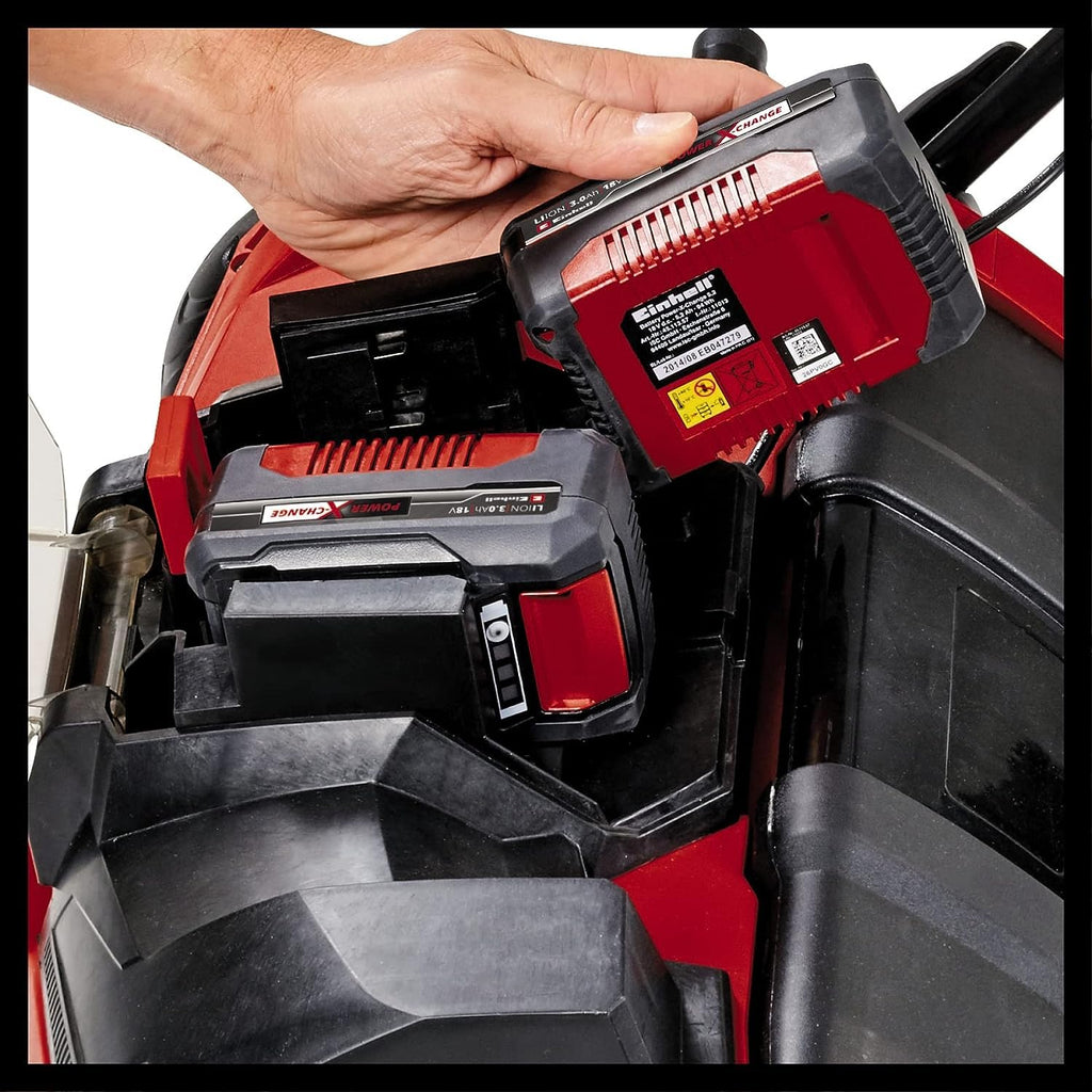 Einhell Akku-Vertikutierer-Lüfter GE-SC 35/1 Li Power X-Change (2X 18V, 35 cm Arbeitsbreite, bis 9 mm Arbeitstiefe, Brushless, ohne Akkus und Ladegeräte)