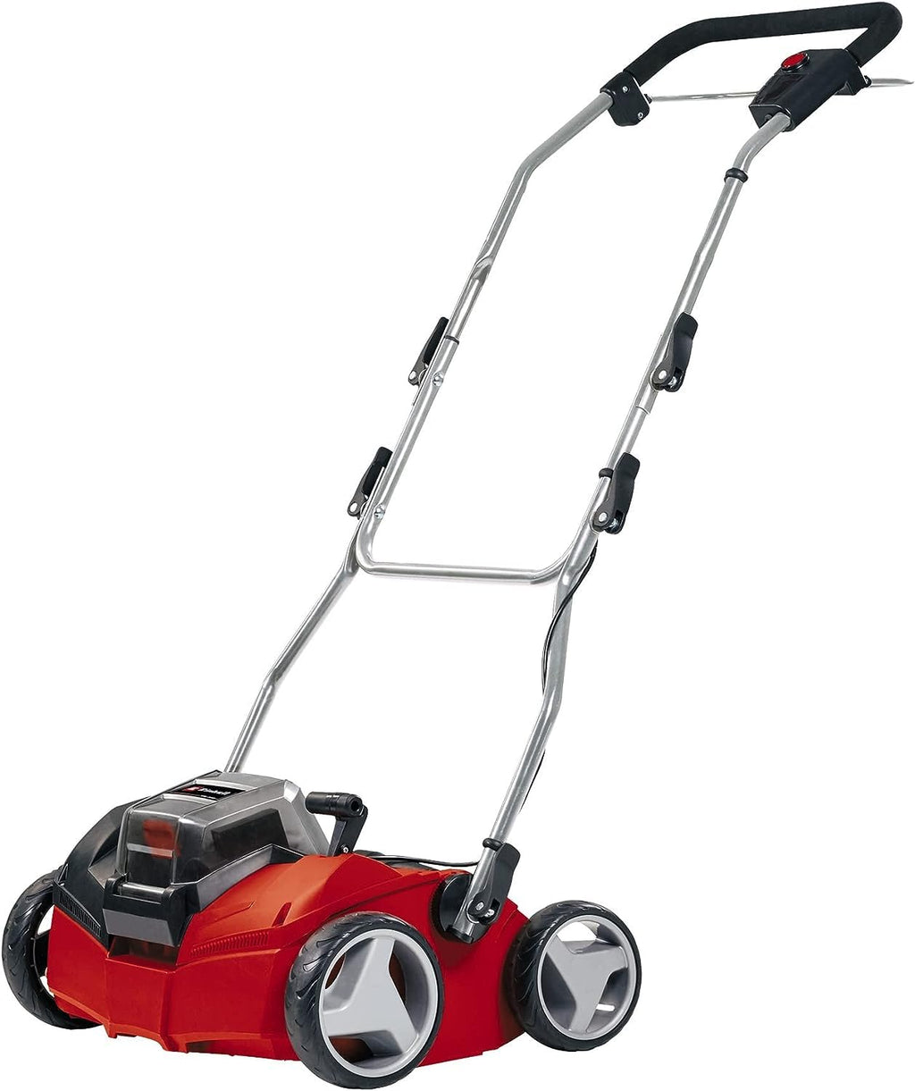 Einhell Akku-Vertikutierer-Lüfter GE-SC 35/1 Li Power X-Change (2X 18V, 35 cm Arbeitsbreite, bis 9 mm Arbeitstiefe, Brushless, ohne Akkus und Ladegeräte)