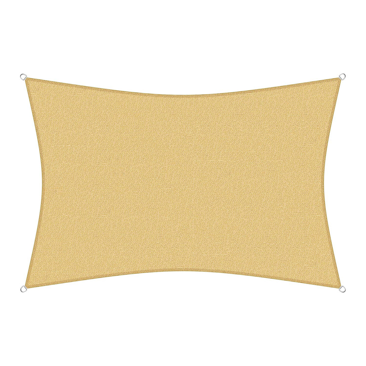 sunprotect 83216 Professional Sonnensegel, 3,5 x 4,5 m, Rechteck, Wind- & wasserdurchlässig, beige