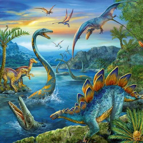 Ravensburger Puzzle Faszination Dinosaurier - 3x49 Teile Puzzle ab 5 Jahre