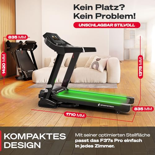 Sportstech, Profi Laufband mit 7 PS Motor, 150 kg belastbar F37s Pro