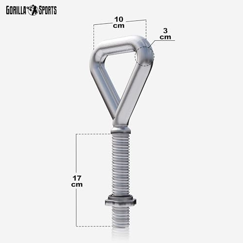 GORILLA SPORTS® Kettlebell verstellbar, 30/31 mm Scheiben, 50 kg, Chrom