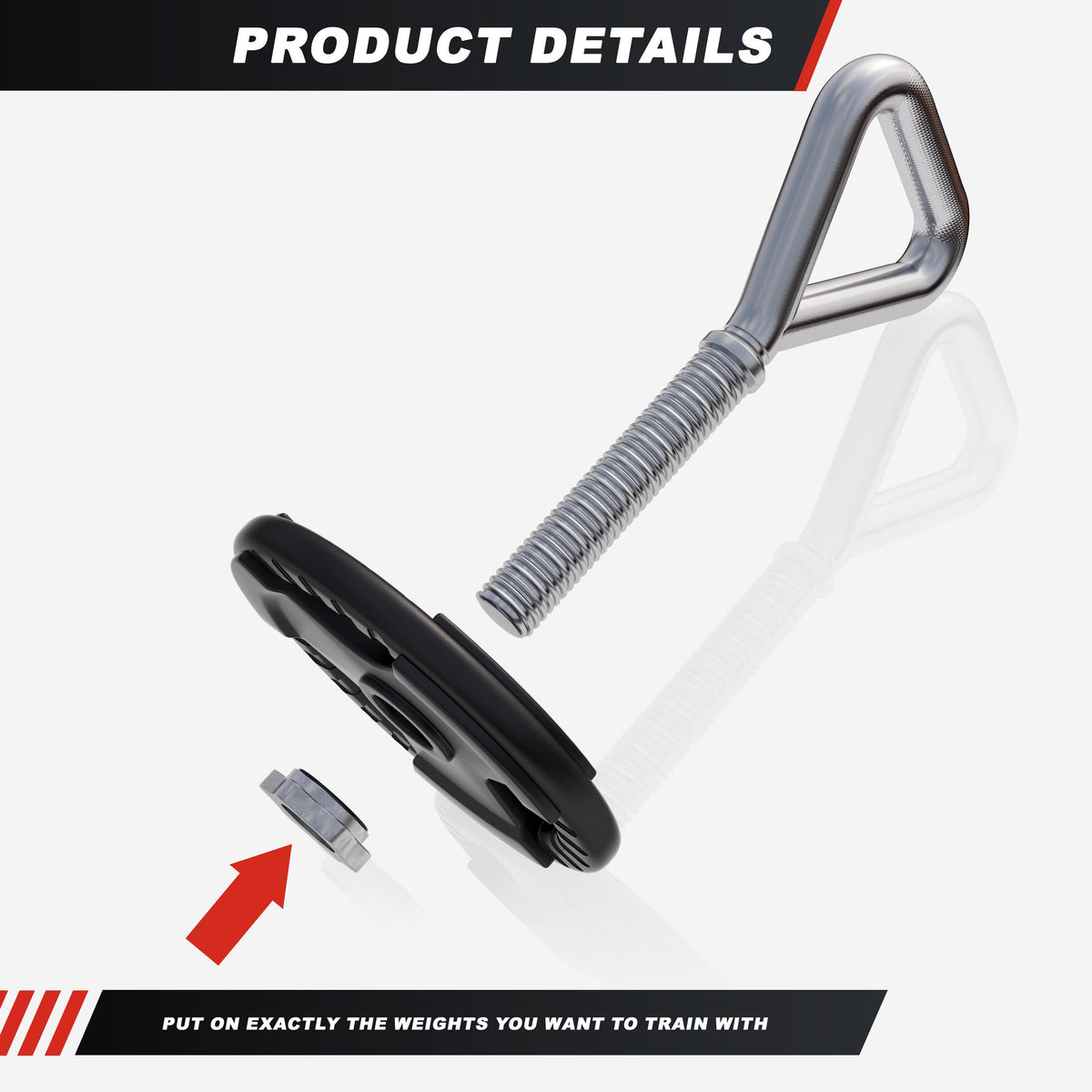 GORILLA SPORTS® Kettlebell verstellbar, 30/31 mm Scheiben, 50 kg, Chrom
