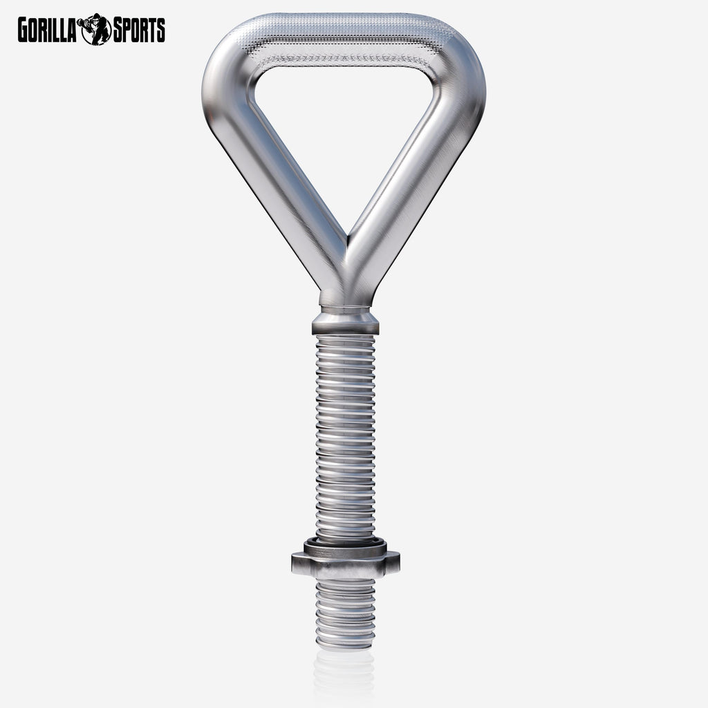 GORILLA SPORTS® Kettlebell verstellbar, 30/31 mm Scheiben, 50 kg, Chrom