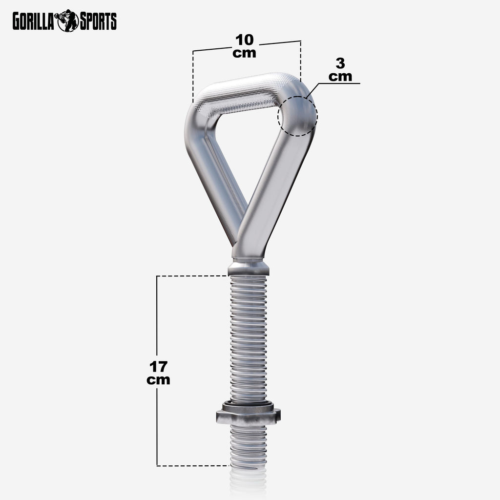 GORILLA SPORTS® Kettlebell verstellbar, 30/31 mm Scheiben, 50 kg, Chrom