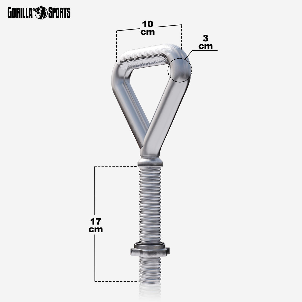 GORILLA SPORTS® Kettlebell verstellbar, 30/31 mm Scheiben, 50 kg, Chrom