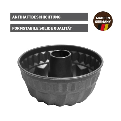 ORIGINAL KAISER Kaiser Classic Gugelhupfform 24 cm, Stahl, Schwarz