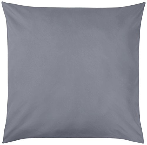 Amazon Basics Mikrofaser Kissenbezug, 80 x 80 cm, 2er-Pack, Dunkelgrau