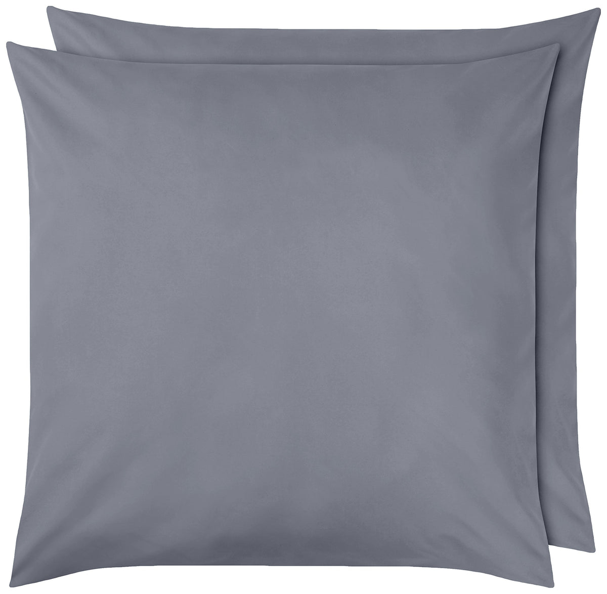 Amazon Basics Mikrofaser Kissenbezug, 80 x 80 cm, 2er-Pack, Dunkelgrau
