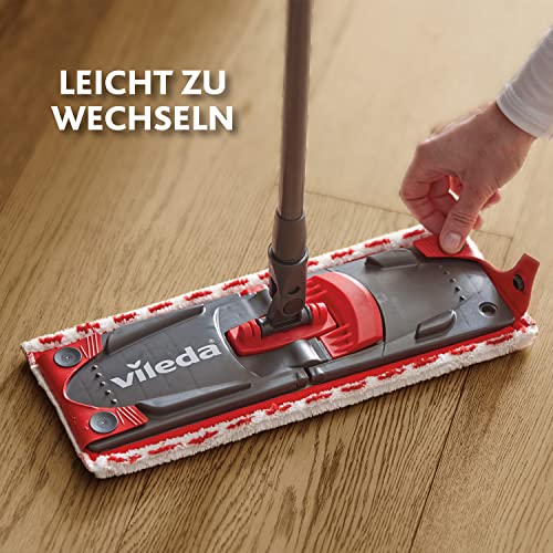 Vileda Ultramax Ersatzbezug für Bodenwischer | Mikrofaser Wischmopp-Bezug für alle Hartböden wie Parkett, Laminat & Fliesen - Waschmaschinengeeignet | 1 Stück