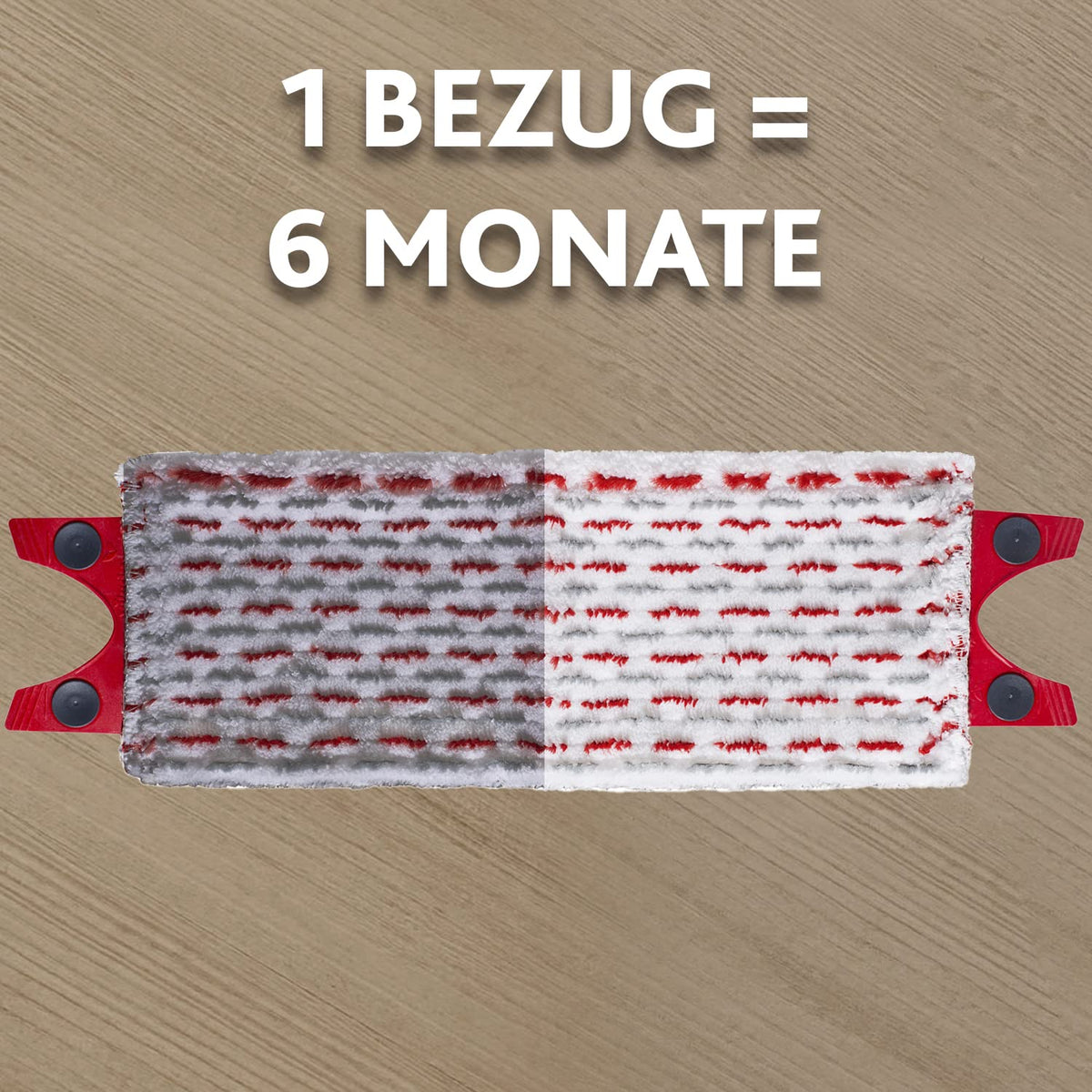 Vileda Ultramax Ersatzbezug für Bodenwischer | Mikrofaser Wischmopp-Bezug für alle Hartböden wie Parkett, Laminat & Fliesen - Waschmaschinengeeignet | 1 Stück