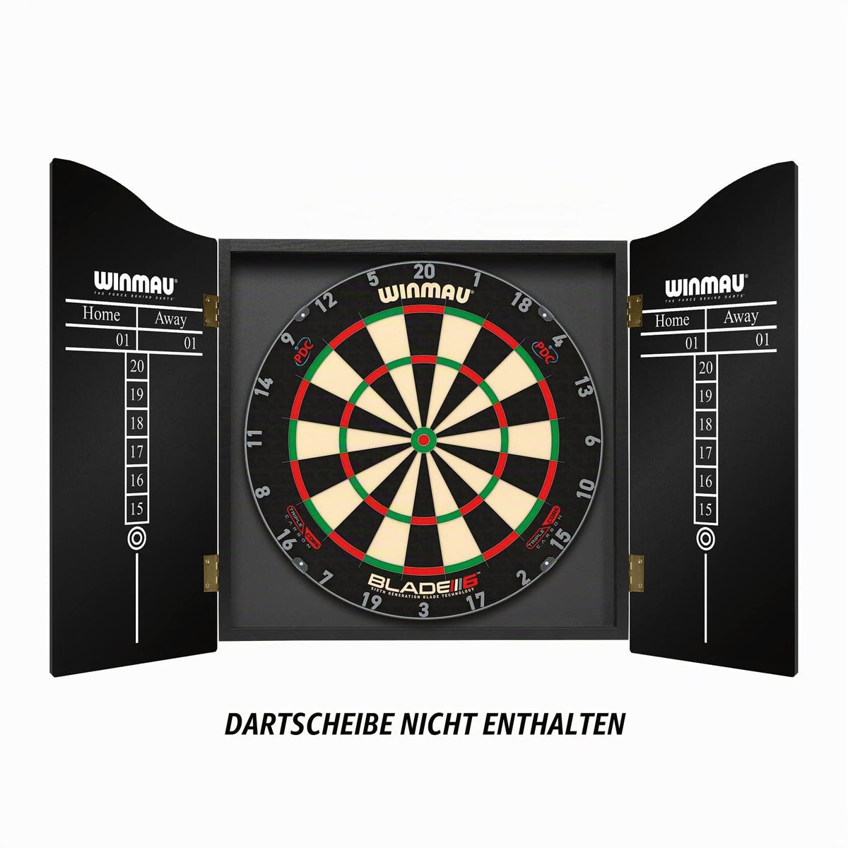 WINMAU Man Cave Deluxe Dartscheibe Schrank