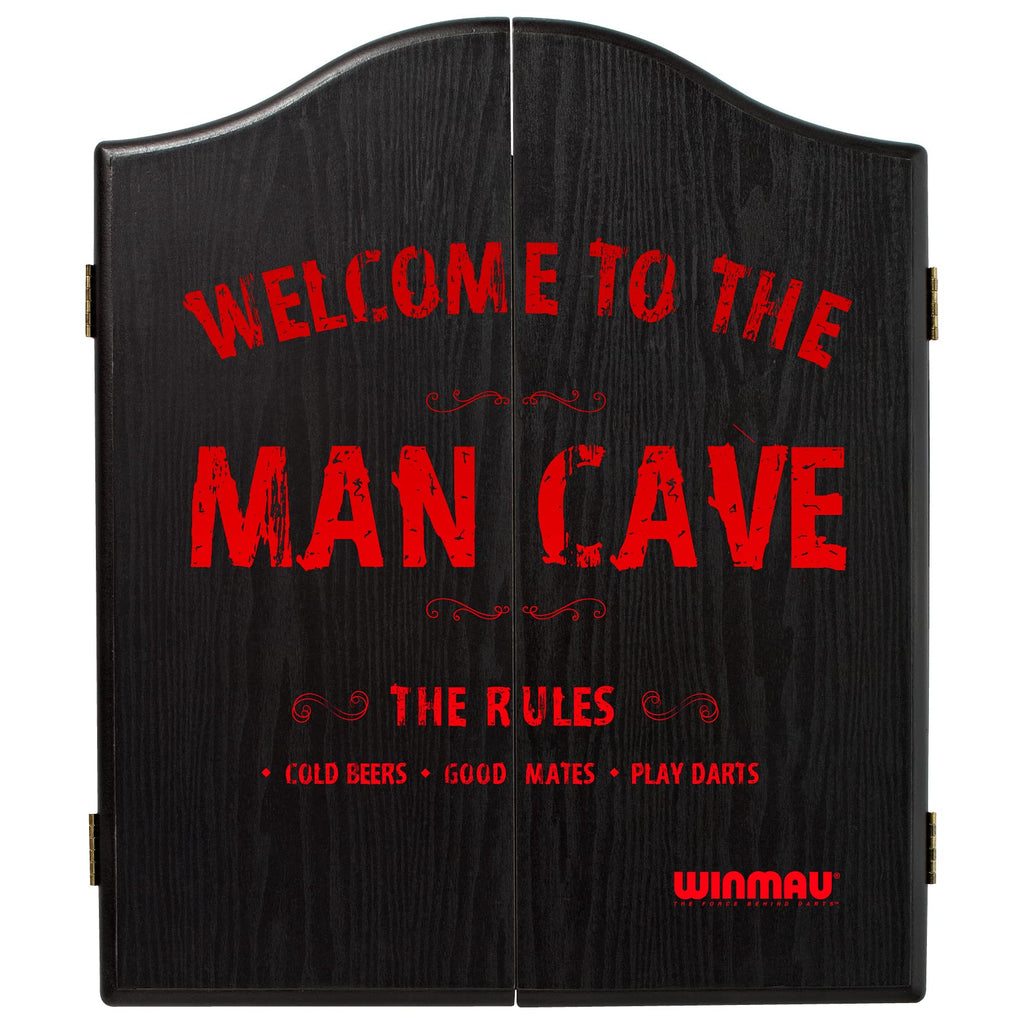 WINMAU Man Cave Deluxe Dartscheibe Schrank