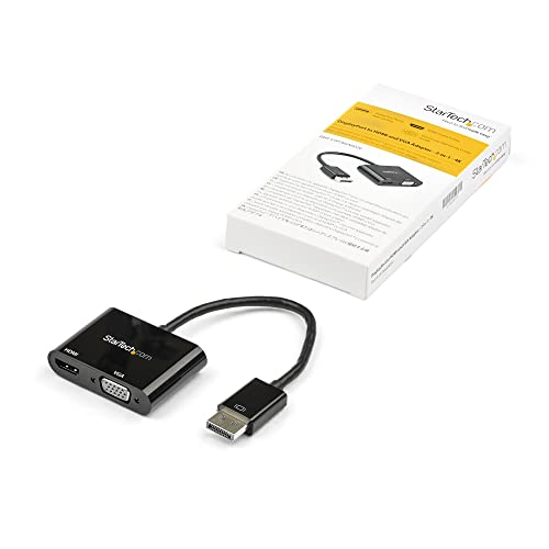 StarTech Aktiver DisplayPort auf HDMI 4K 60Hz/VGA Adapter, HDR, DP 1.2