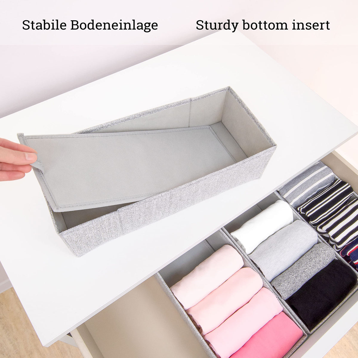 SIMPLE JOY® MALM FileFolding Box passgenau Premium Organizer für IKEA 4Fach