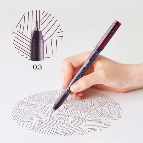 Copic Multiliner 0,3 mm, Wine, Fineliner mit einer feinen Spitze und wasserbeständiger Pigmenttinte