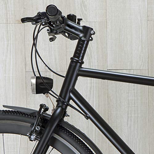 nean LED Fahrradlicht, Fahrradlampe, Fahrrad Frontlicht, Fahrradleuchte vorne, Scheinwerfer hell mit StVZO Zulassung, inkl. 4X Batterie, 30 LUX, schwarz