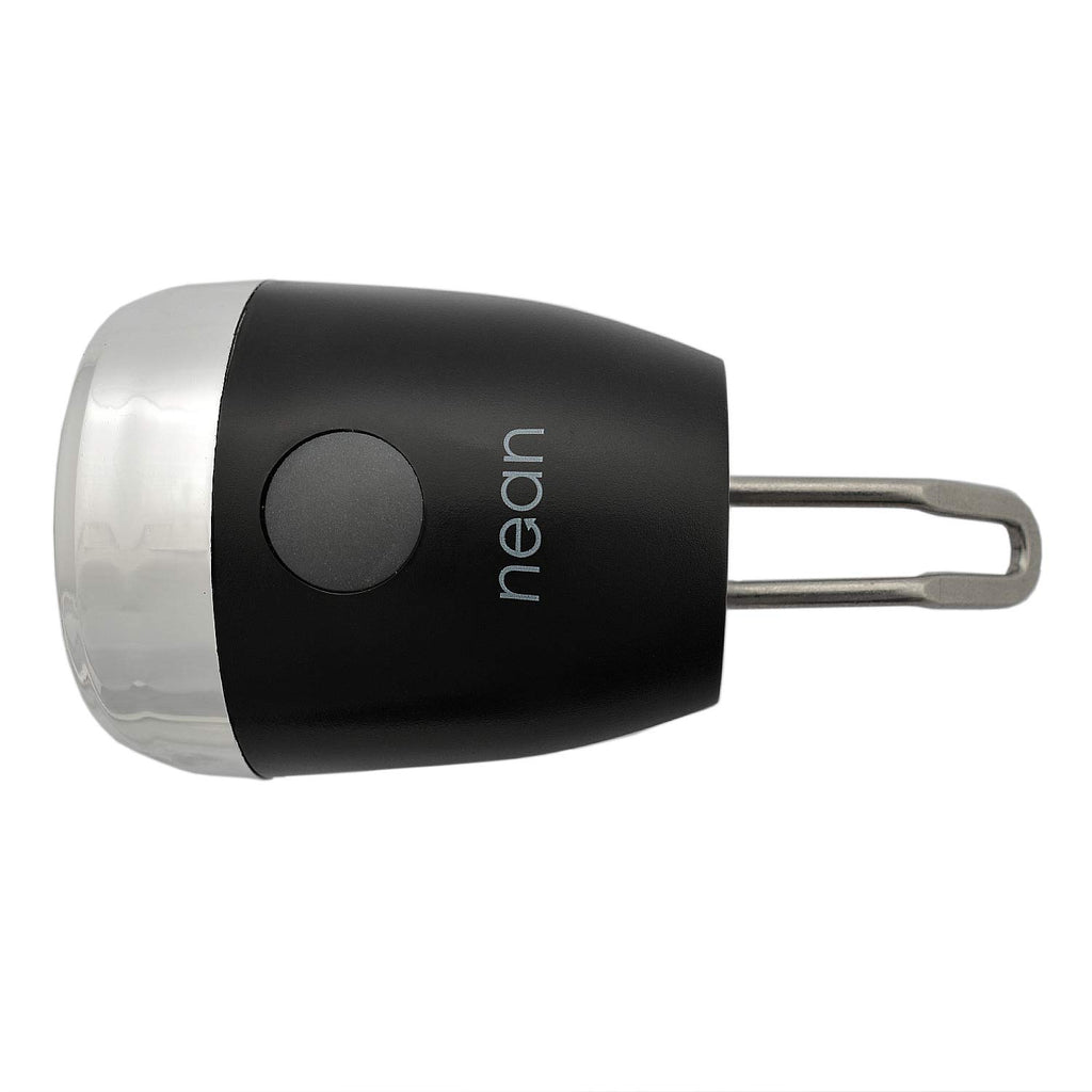 nean LED Fahrradlicht, Fahrradlampe, Fahrrad Frontlicht, Fahrradleuchte vorne, Scheinwerfer hell mit StVZO Zulassung, inkl. 4X Batterie, 30 LUX, schwarz
