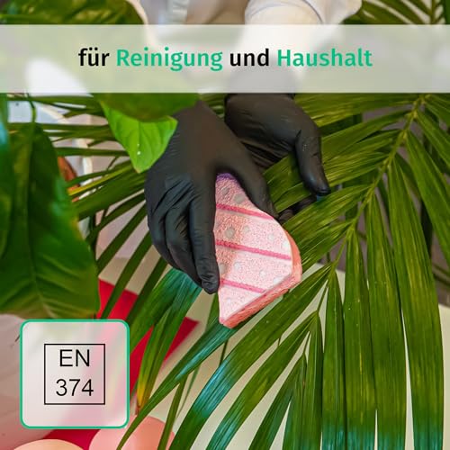 SF Nitrilhandschuhe S Schwarz – 200 Stück Einweghandschuhe, latexfrei