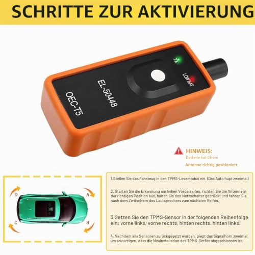 RDKS Anlerngerät,TPMS Reifendrucksensor Reset Tool,Reifendruckkontrollsystem Aktivierungsgerät,OEC-T5 RDKS Anlernsystem,Reifendruckmessgerät für GM Buick Chevy