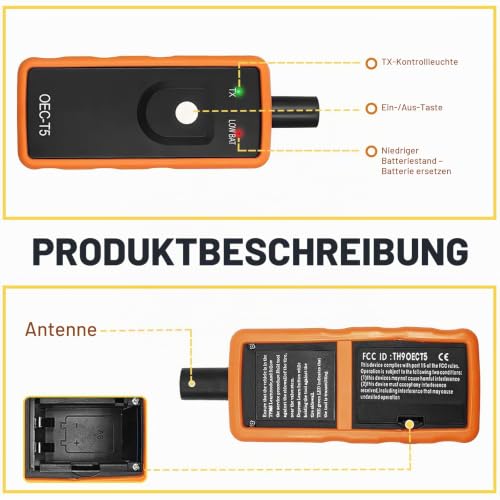 RDKS Anlerngerät,TPMS Reifendrucksensor Reset Tool,Reifendruckkontrollsystem Aktivierungsgerät,OEC-T5 RDKS Anlernsystem,Reifendruckmessgerät für GM Buick Chevy