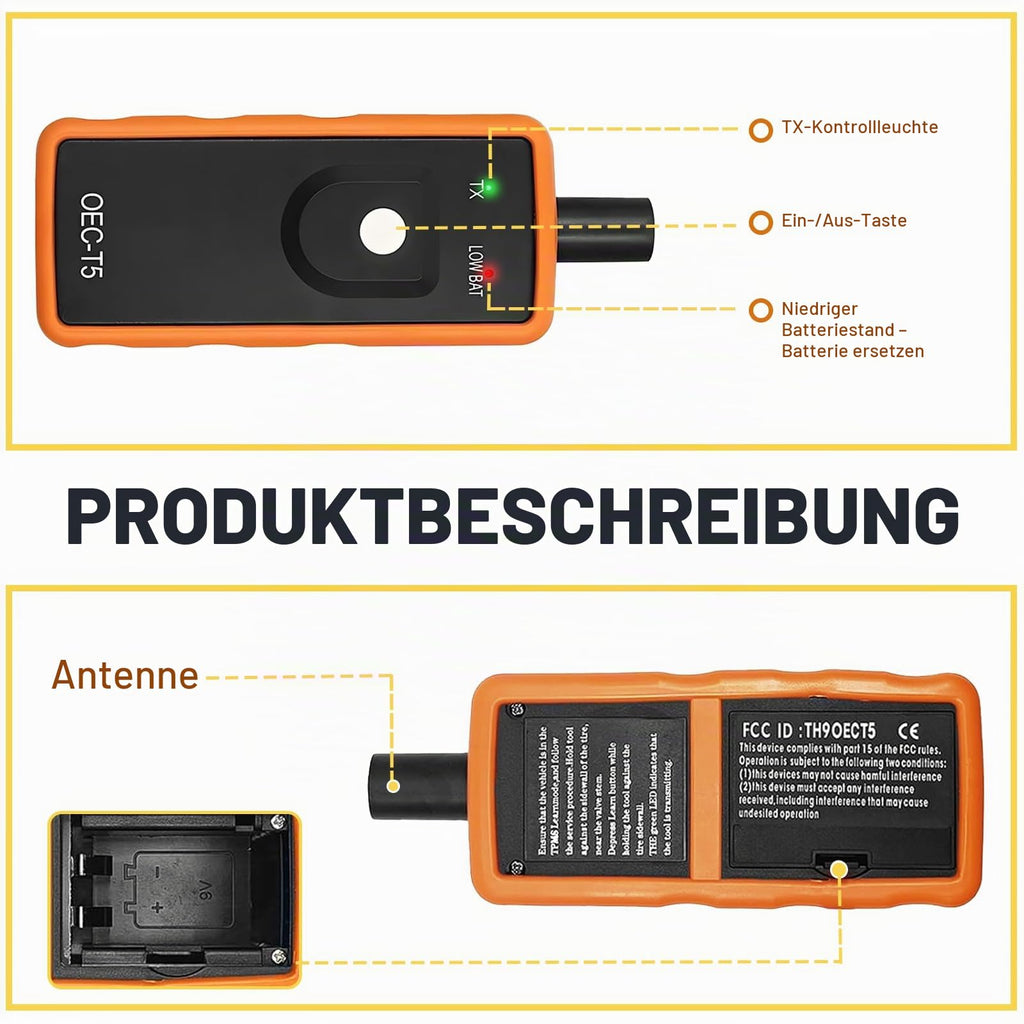 RDKS Anlerngerät,TPMS Reifendrucksensor Reset Tool,Reifendruckkontrollsystem Aktivierungsgerät,OEC-T5 RDKS Anlernsystem,Reifendruckmessgerät für GM Buick Chevy