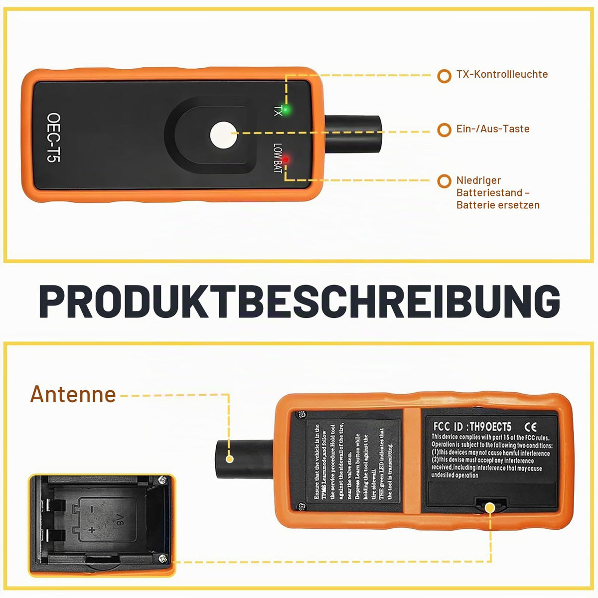 RDKS Anlerngerät,TPMS Reifendrucksensor Reset Tool,Reifendruckkontrollsystem Aktivierungsgerät,OEC-T5 RDKS Anlernsystem,Reifendruckmessgerät für GM Buick Chevy