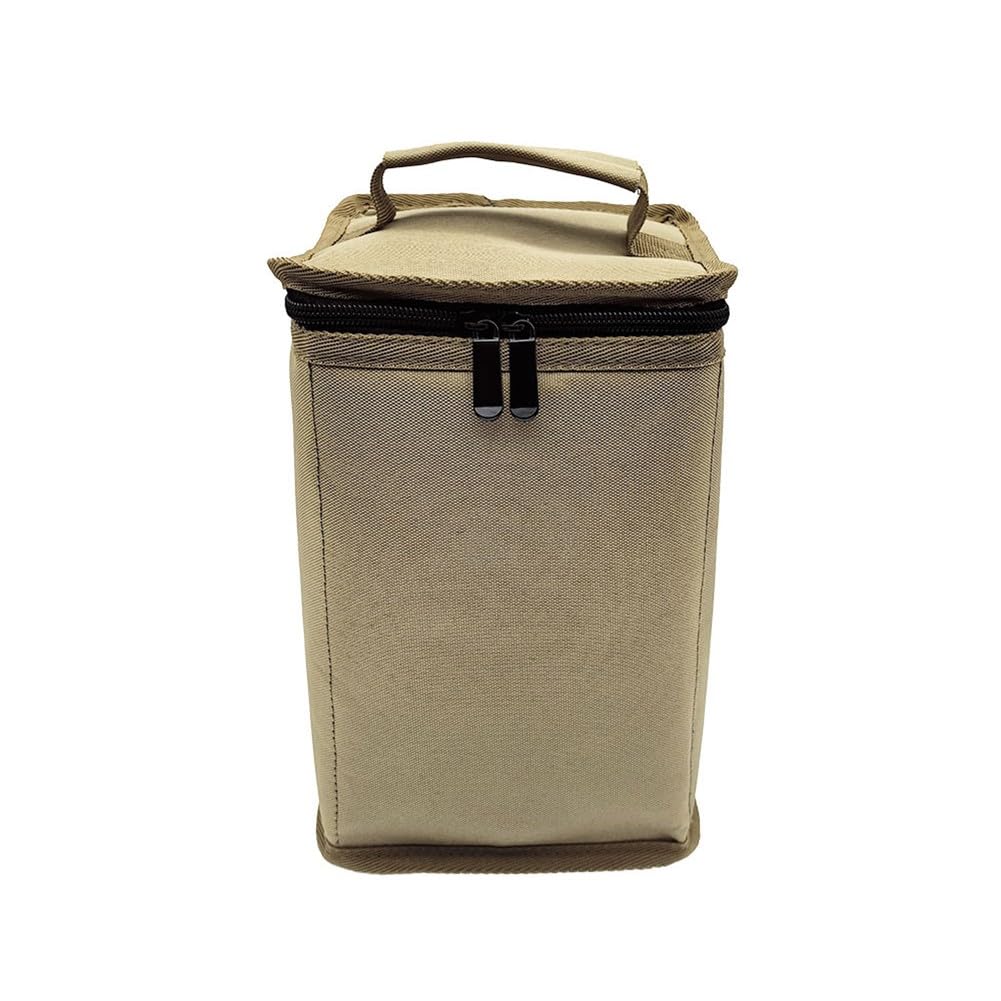 Tragbare Gasflaschen Tasche aus strapazierfähigem Oxfürdstoff für Camping Kocher Zubehör, Organizer mit separaten Fächern, 24 x 22 x 16 cm, 152 g