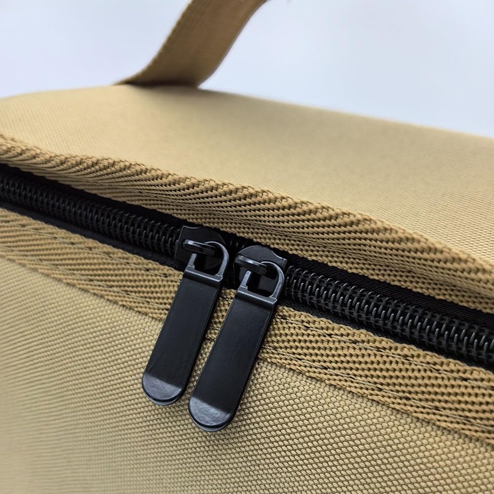 Tragbare Gasflaschen Tasche aus strapazierfähigem Oxfürdstoff für Camping Kocher Zubehör, Organizer mit separaten Fächern, 24 x 22 x 16 cm, 152 g