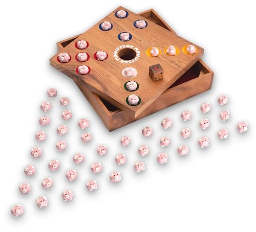 LOGOPLAY Funny Pigz – Schweinchenspiel aus 100% FSC-zertifiziertem Holz