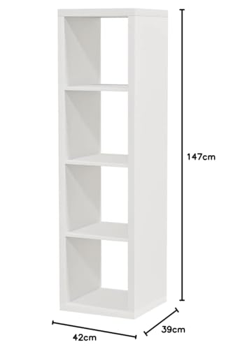 Ikea Kallax Regal, Bücherregal, Wandregal, Raumteiler in weiß (42 x 147 cm)