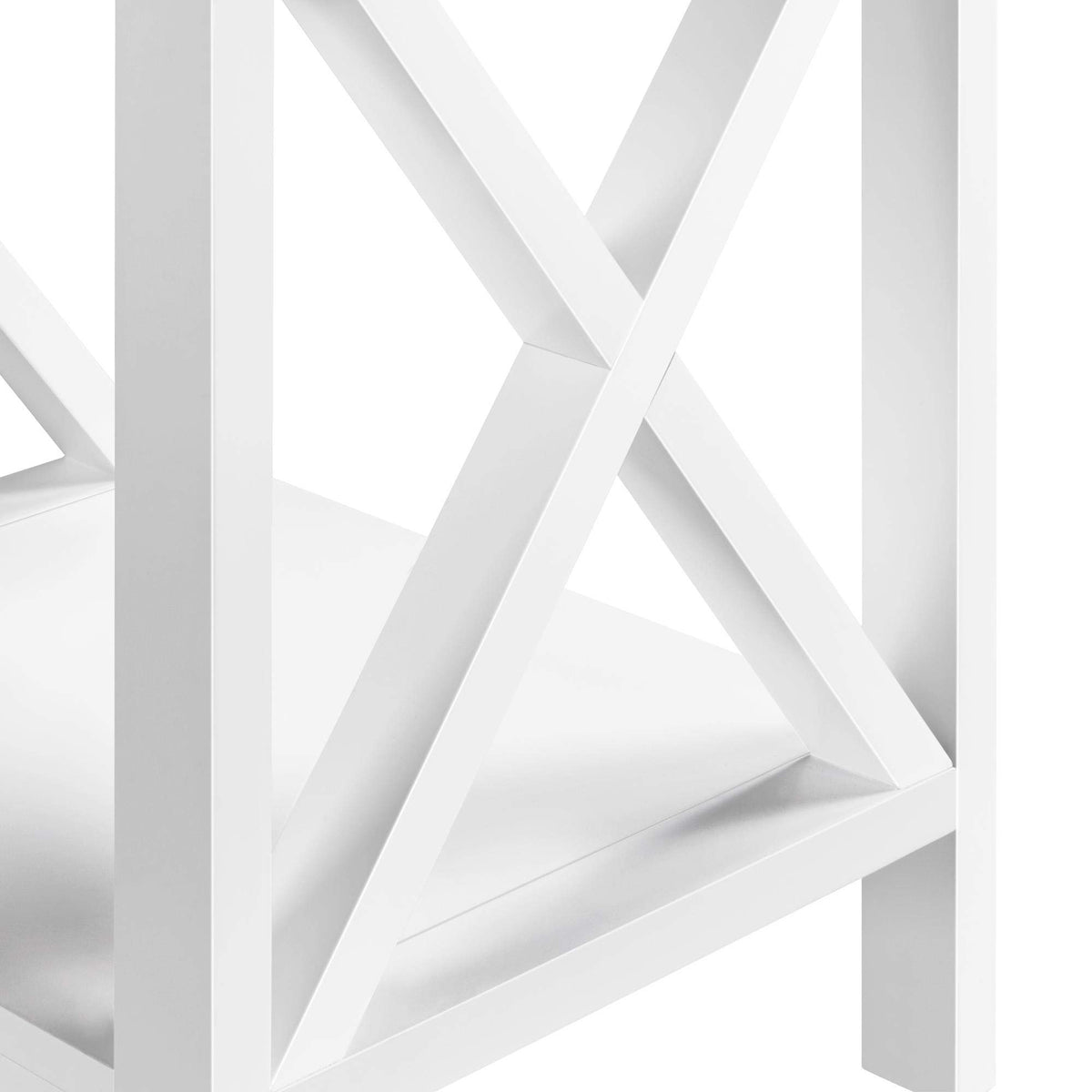 Yaheetech Nachttisch, Beistelltisch mit Schublade und Ablage, Wohnzimmer, Schlafzimmer, einfacher Aufbau, platzsparend, Nordisch-Design, Weiß