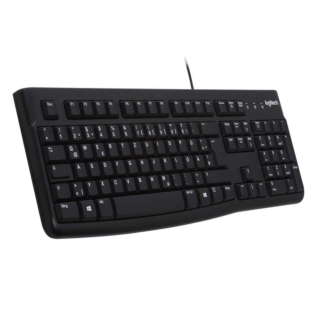 Logitech K120 Kabelgebundene Business Tastatur für Windows und Linux