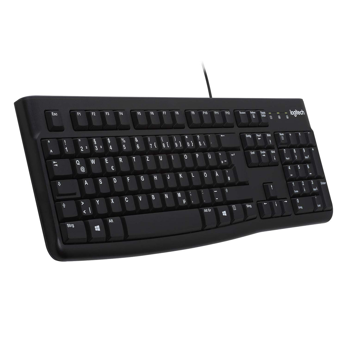 Logitech K120 Kabelgebundene Business Tastatur für Windows und Linux