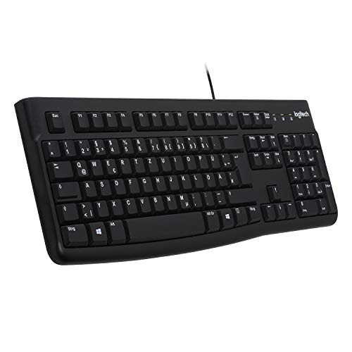 Logitech K120 Kabelgebundene Business Tastatur für Windows und Linux